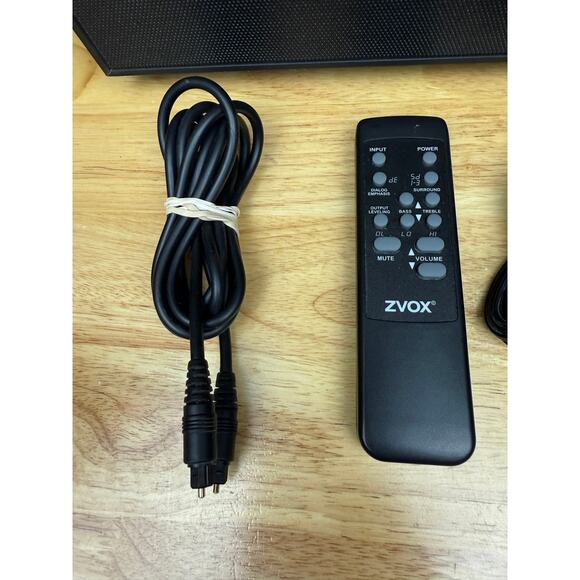 Zvox Z-Base 220 Low Profile Single Cabinet Soundbar Home Theater TESTED + Remote - Picture 4 of 13